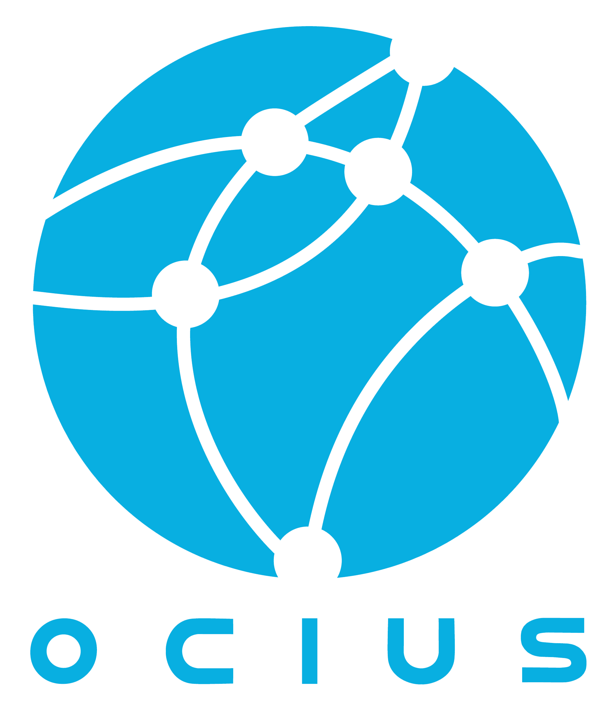 Ocius Globe Logo Transparent